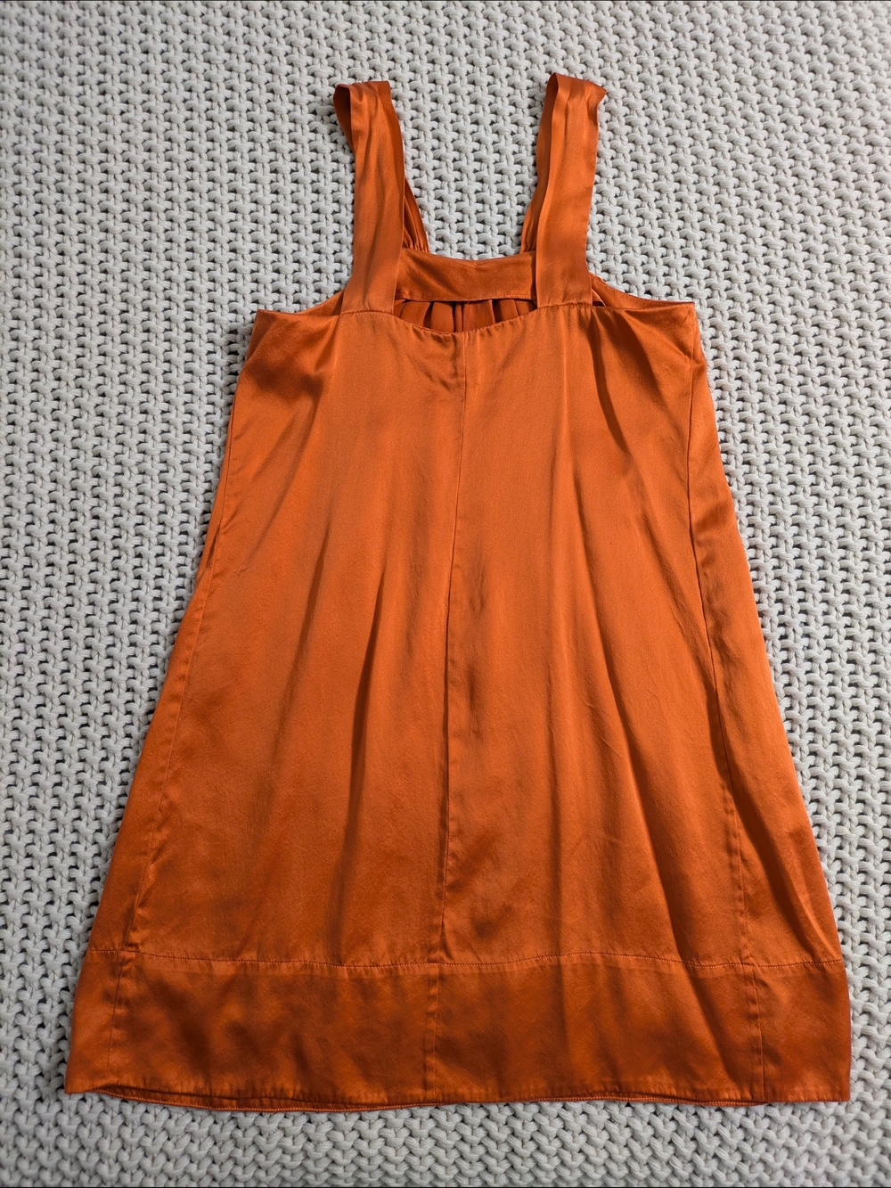 Banana Republic Orange Silk Dress - Picture 2 of 4